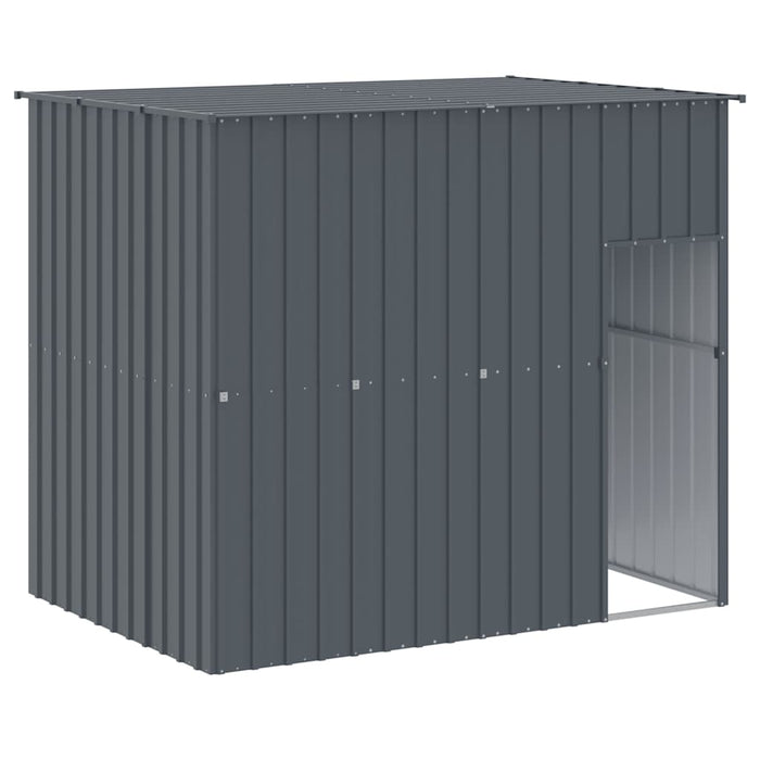 Cușcă câine cu acoperiș antracit 214x153x181 cm oțel galvanizat - WALTI WALTI