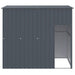Cușcă câine cu acoperiș antracit 214x153x181 cm oțel galvanizat - WALTI WALTI