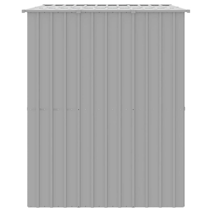 Casă câine & acoperiș gri deschis 214x153x181cm oțel galvanizat - WALTI WALTI