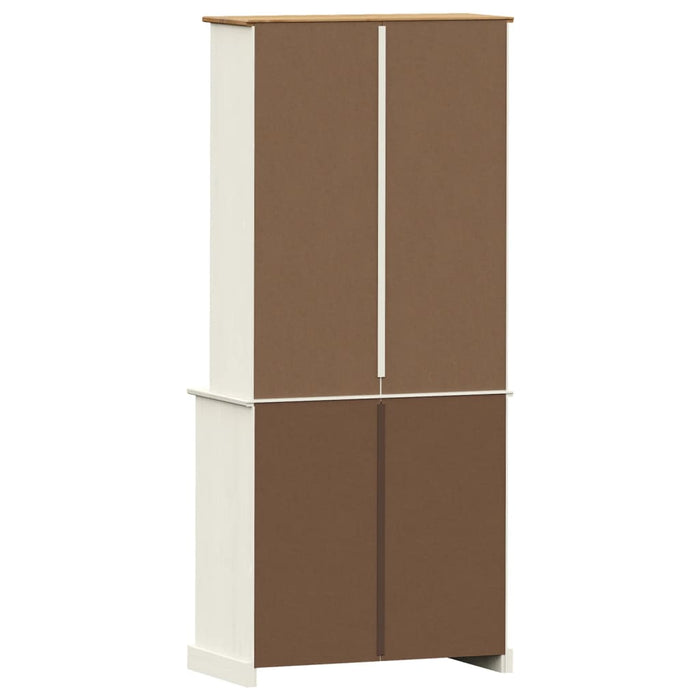 Dulap înalt VIGO, alb, 78x40x175 cm, lemn masiv de pin - WALTI WALTI