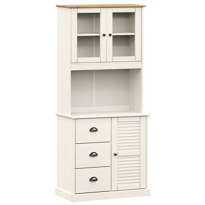 Dulap înalt VIGO, alb, 78x40x175 cm, lemn masiv de pin - WALTI WALTI