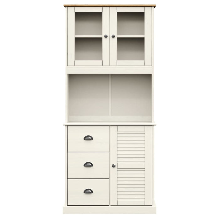 Dulap înalt VIGO, alb, 78x40x175 cm, lemn masiv de pin - WALTI WALTI