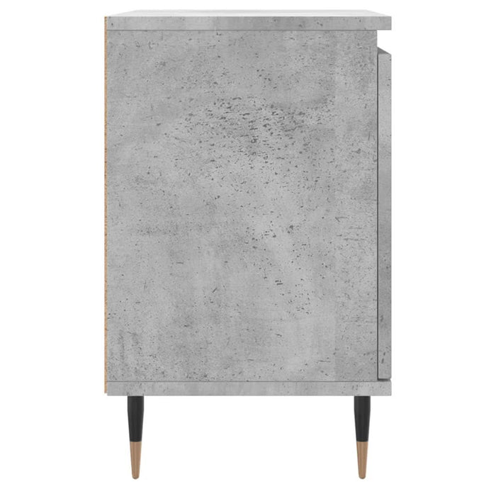 Noptiere, 2 buc., gri beton, 40x30x50 cm, lemn compozit - WALTI WALTI