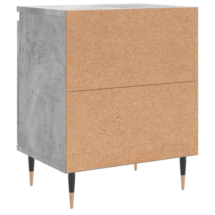 Noptiere, 2 buc., gri beton, 40x30x50 cm, lemn compozit - WALTI WALTI