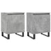 Noptiere, 2 buc., gri beton, 40x30x50 cm, lemn compozit - WALTI WALTI
