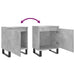 Noptiere, 2 buc., gri beton, 40x30x50 cm, lemn compozit - WALTI WALTI