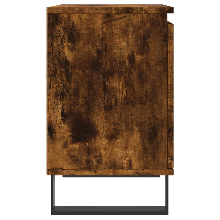 Noptiere, 2 buc., stejar fumuriu, 40x30x50 cm, lemn compozit - WALTI WALTI