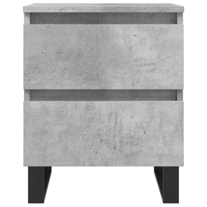 Noptiere, 2 buc., gri beton, 40x35x50 cm, lemn compozit - WALTI WALTI