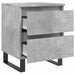 Noptiere, 2 buc., gri beton, 40x35x50 cm, lemn compozit - WALTI WALTI