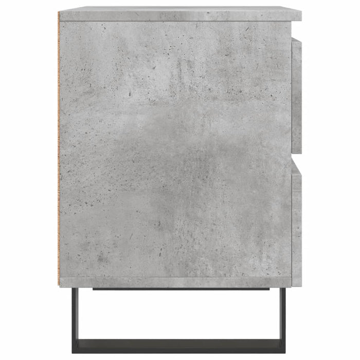 Noptiere, 2 buc., gri beton, 40x35x50 cm, lemn compozit - WALTI WALTI