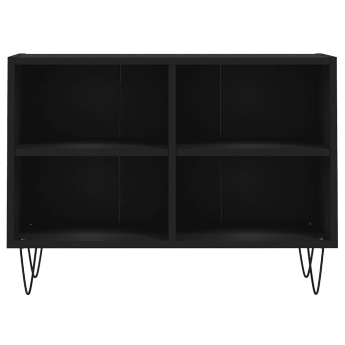 Comodă TV, negru, 69,5x30x50 cm, lemn compozit WALTI