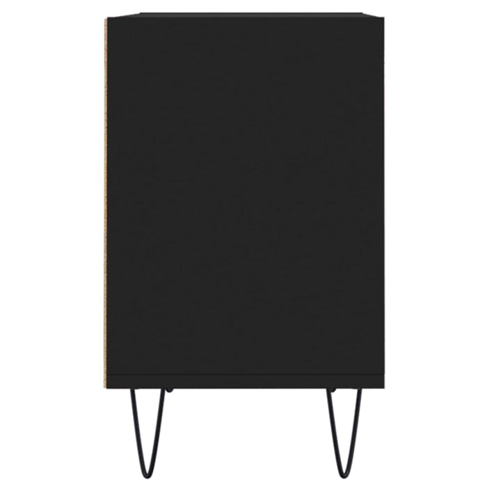 Comodă TV, negru, 69,5x30x50 cm, lemn compozit WALTI
