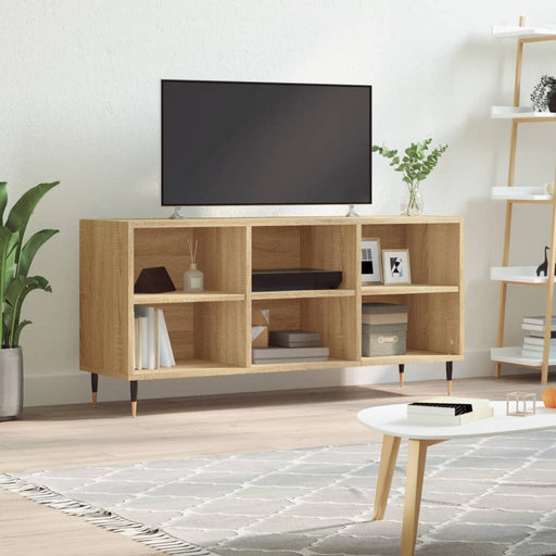 Comodă TV, stejar sonoma, 103,5x30x50 cm, lemn compozit - WALTI WALTI