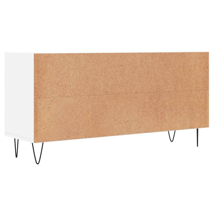 Comodă TV, alb, 103,5x30x50 cm, lemn compozit - WALTI WALTI