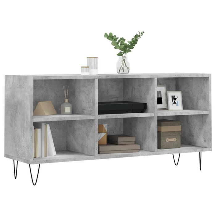 Comodă TV, gri beton, 103,5x30x50 cm, lemn compozit - WALTI WALTI