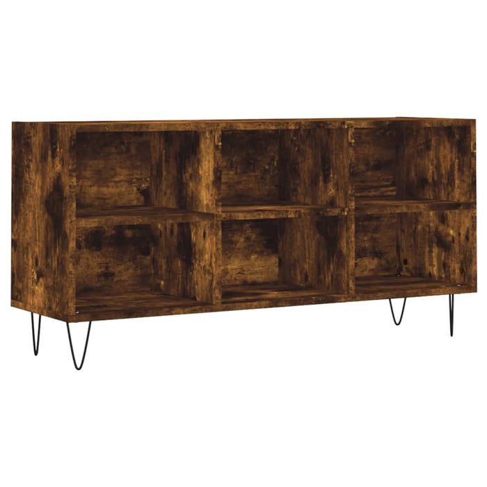 Comodă TV, stejar fumuriu, 103,5x30x50 cm, lemn compozit - WALTI WALTI