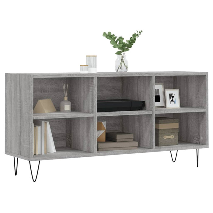 Comodă TV, gri sonoma, 103,5x30x50 cm, lemn compozit - WALTI WALTI