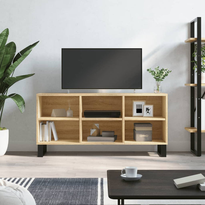 Comodă TV, stejar sonoma, 103,5x30x50 cm, lemn compozit - WALTI WALTI