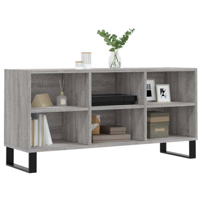 Comodă TV, gri sonoma, 103,5x30x50 cm, lemn compozit - WALTI WALTI