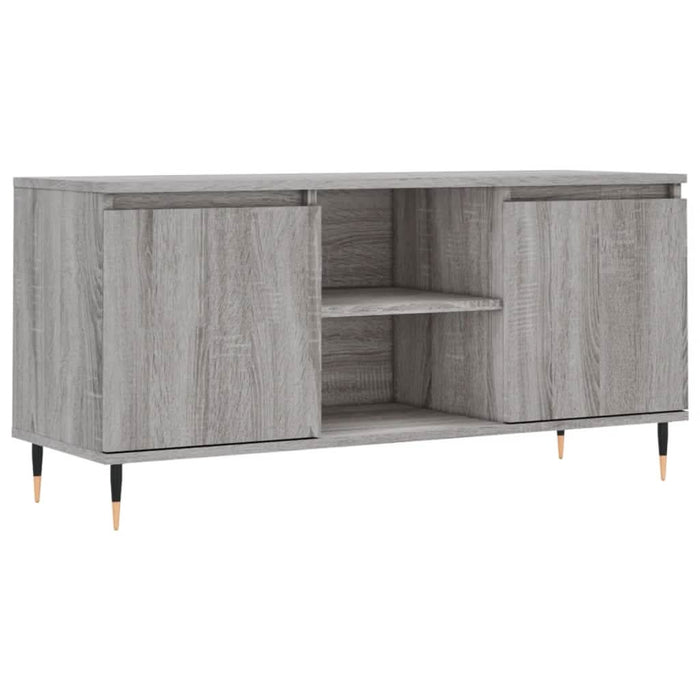 Comodă TV, gri sonoma, 104x35x50 cm, lemn compozit - WALTI WALTI