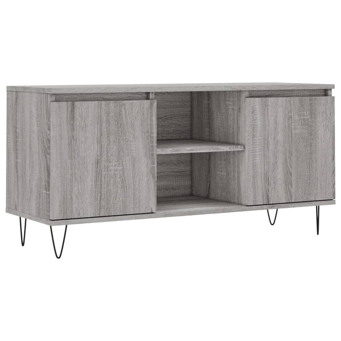Comodă TV, gri sonoma, 104x35x50 cm, lemn compozit - WALTI WALTI