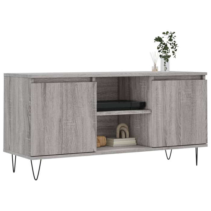 Comodă TV, gri sonoma, 104x35x50 cm, lemn compozit - WALTI WALTI