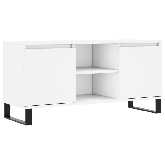 Comodă TV, alb, 104x35x50 cm, lemn compozit - WALTI WALTI