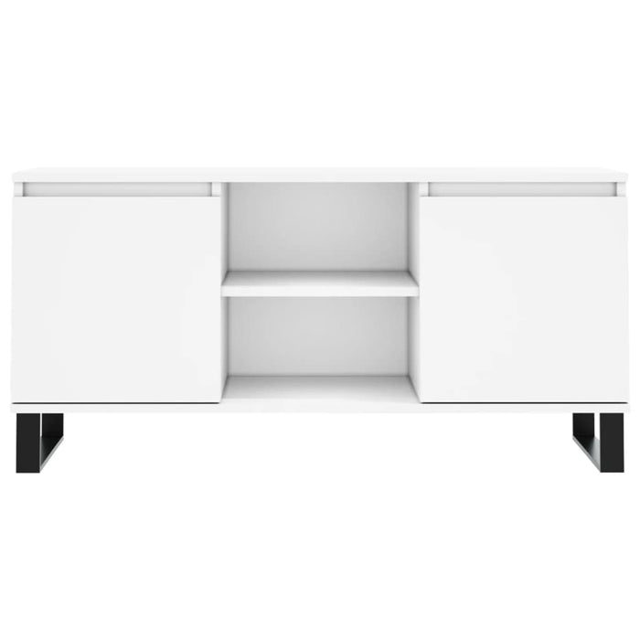 Comodă TV, alb, 104x35x50 cm, lemn compozit - WALTI WALTI