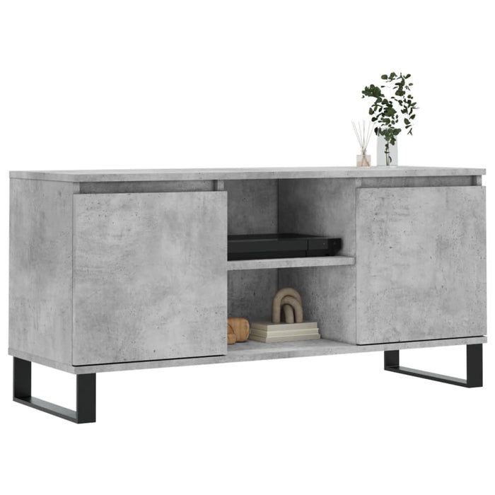 Comodă TV, gri beton, 104x35x50 cm, lemn compozit - WALTI WALTI