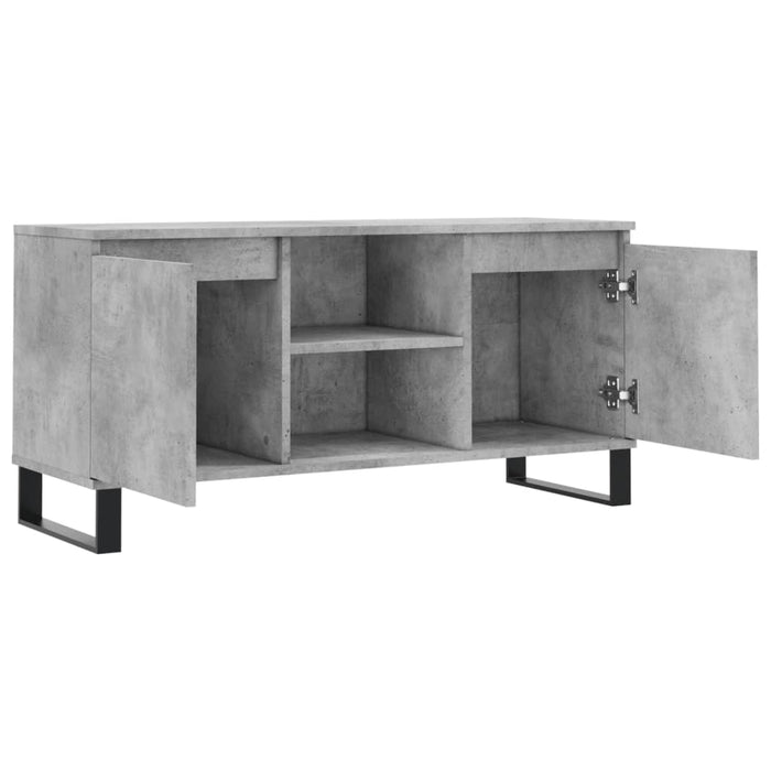 Comodă TV, gri beton, 104x35x50 cm, lemn compozit - WALTI WALTI