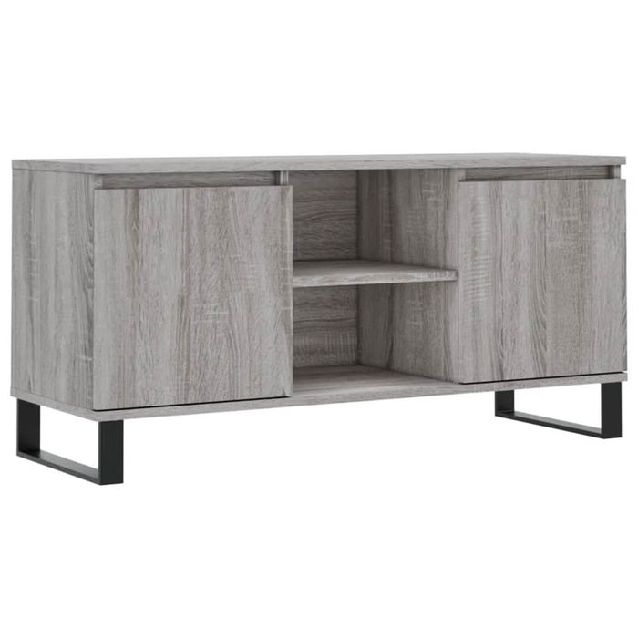 Comodă TV, gri sonoma, 104x35x50 cm, lemn compozit - WALTI WALTI