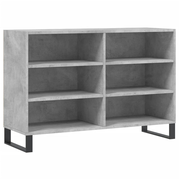 Servantă, gri beton, 103,5x35x70 cm, lemn compozit WALTI