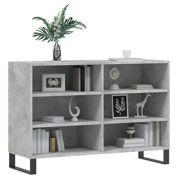 Servantă, gri beton, 103,5x35x70 cm, lemn compozit WALTI