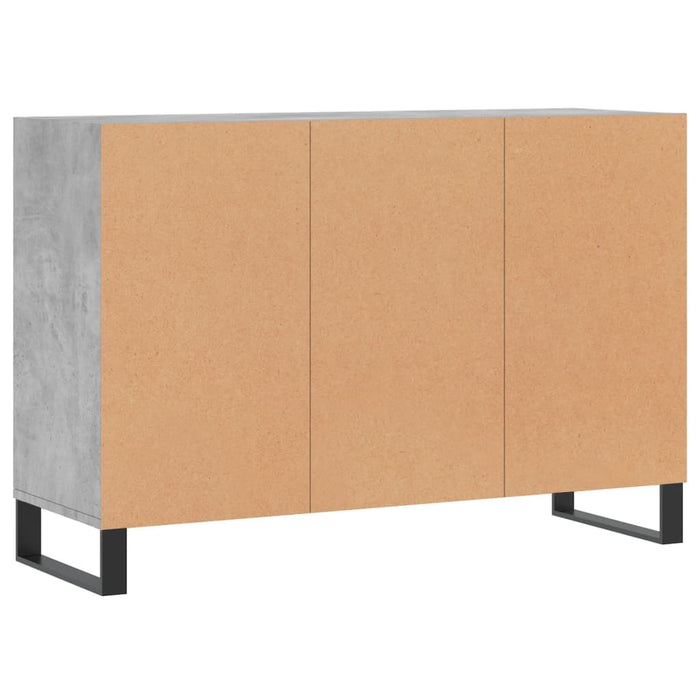 Servantă, gri beton, 103,5x35x70 cm, lemn compozit WALTI