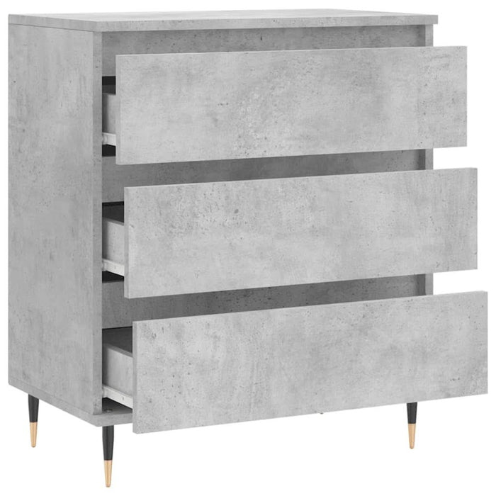 Servantă, gri beton, 60x35x70 cm, lemn prelucrat - WALTI WALTI