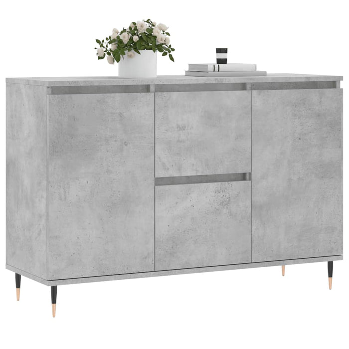Servantă, gri beton, 104x35x70 cm, lemn prelucrat - WALTI WALTI