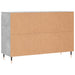 Servantă, gri beton, 104x35x70 cm, lemn prelucrat - WALTI WALTI