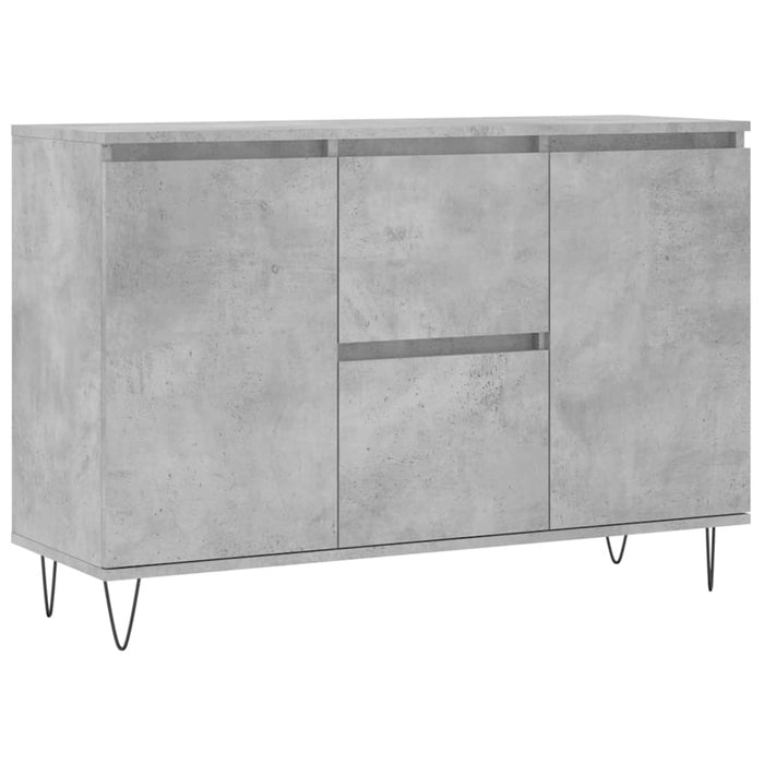 Servantă, gri beton, 104x35x70 cm, lemn prelucrat - WALTI WALTI