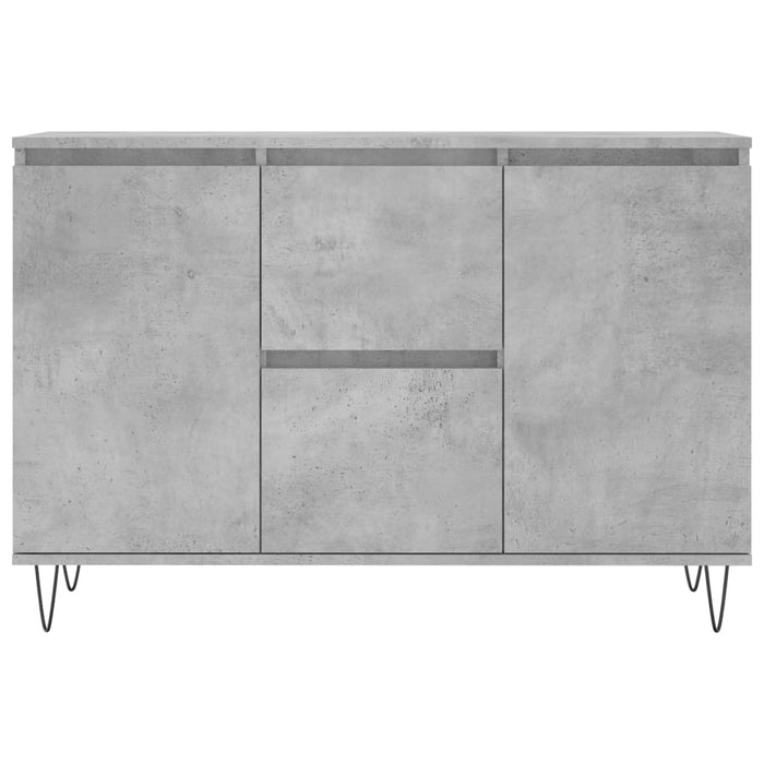 Servantă, gri beton, 104x35x70 cm, lemn prelucrat - WALTI WALTI