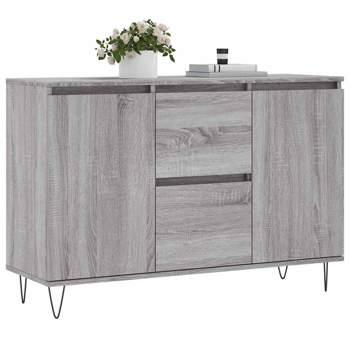 Servantă, gri sonoma, 101,5x35x70 cm, lemn prelucrat - WALTI WALTI