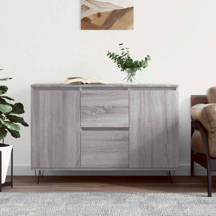 Servantă, gri sonoma, 101,5x35x70 cm, lemn prelucrat - WALTI WALTI