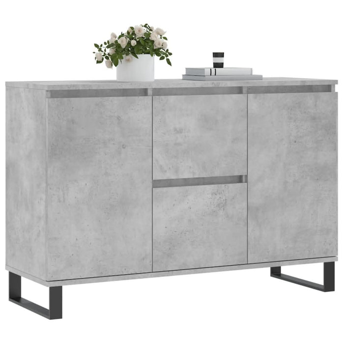 Servantă, gri beton, 104x35x70 cm, lemn prelucrat - WALTI WALTI
