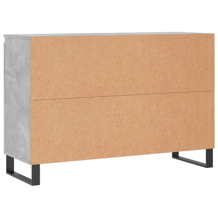 Servantă, gri beton, 104x35x70 cm, lemn prelucrat - WALTI WALTI