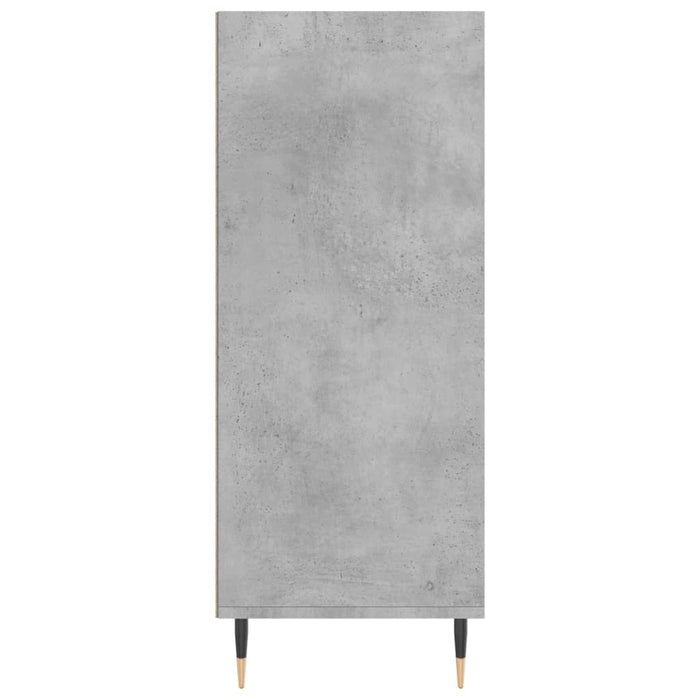 Dulap înalt, gri beton, 57x35x90 cm, lemn compozit WALTI
