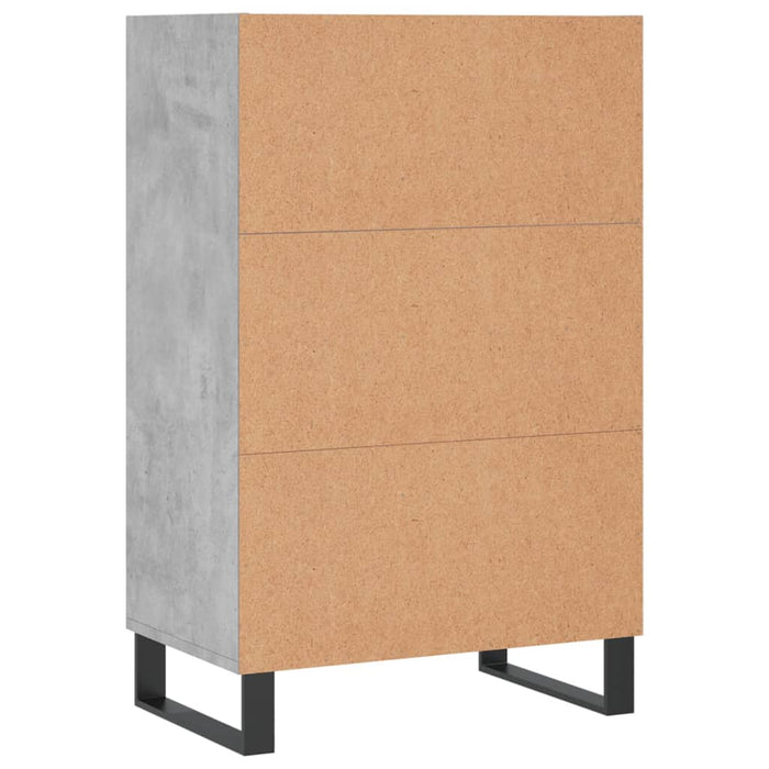 Dulap înalt, gri beton, 57x35x90 cm, lemn compozit - WALTI WALTI