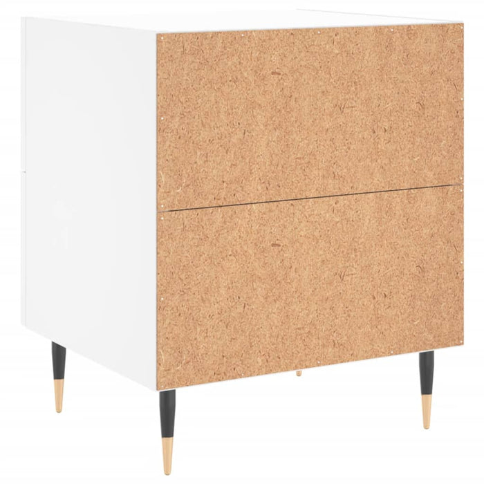 Noptiere, 2 buc., alb, 40x35x47,5 cm, lemn compozit - WALTI WALTI