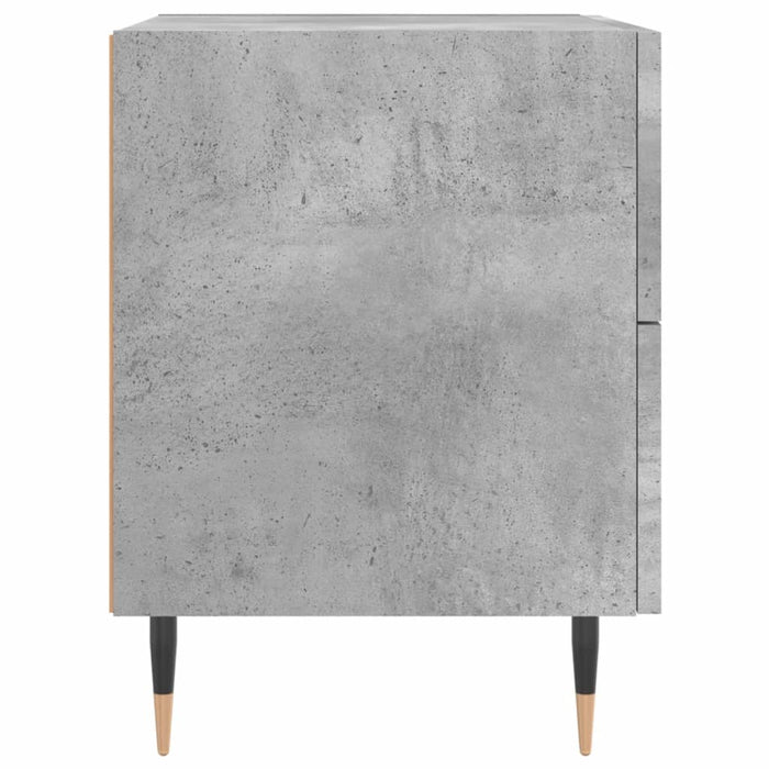 Noptieră, gri beton, 40x35x47,5 cm, lemn compozit - WALTI WALTI