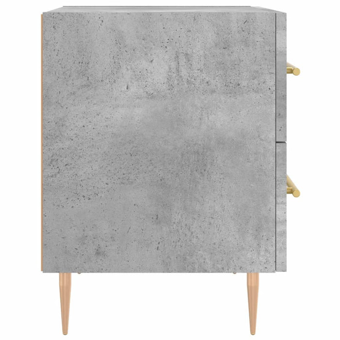 Noptieră, gri beton, 40x35x47,5 cm, lemn compozit - WALTI WALTI