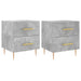 Noptiere, 2 buc., gri beton, 40x35x47,5 cm, lemn compozit - WALTI WALTI