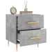 Noptiere, 2 buc., gri beton, 40x35x47,5 cm, lemn compozit - WALTI WALTI
